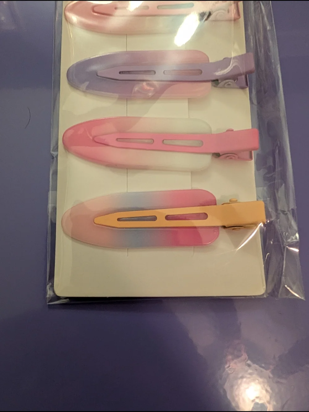 Pastel No Crease Hair Clips - Set of 5